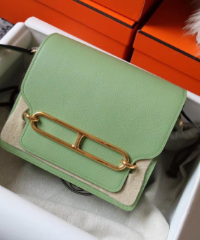 에르메스 룰리스18 아보카도그린 금장 에버컬러